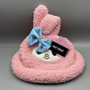 Sanrio My Melody Rolled Brim Beanie Hat Pink NEW